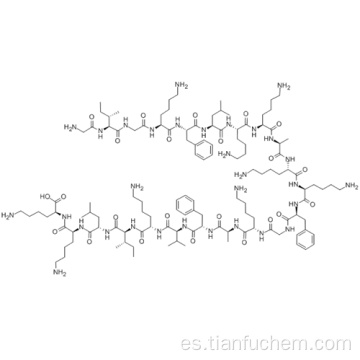 L-lisinamida, glicil-L-isoleucilglicil-L-lisil-L-fenilalanil-L-leucil-L-lisil-L-lisil-L-alanil-L-lisil-L-lisil-L-fenilalanilglicil-L-lisil L-alanil-L-fenilalanil-L-valil-L-lisil-L-isoleucil-L-leucil-L-lisil-CAS 147664-63-9